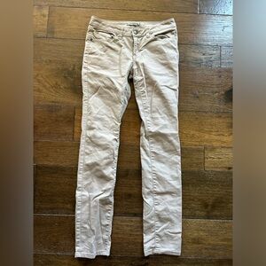 Prana Light Mauve Grey Beige Skinny Jeans- size 6/28